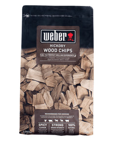 Trucioli di legno per affumicatura HICKORY WOOD CHIPS - Weber 0,7 KG.