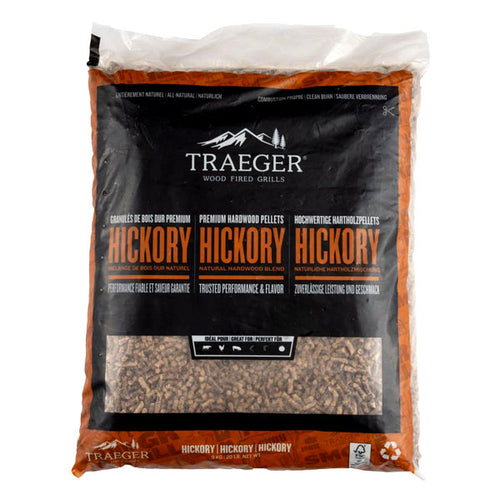 Pellet FSC per affumicatura Hickory Traeger 9Kg