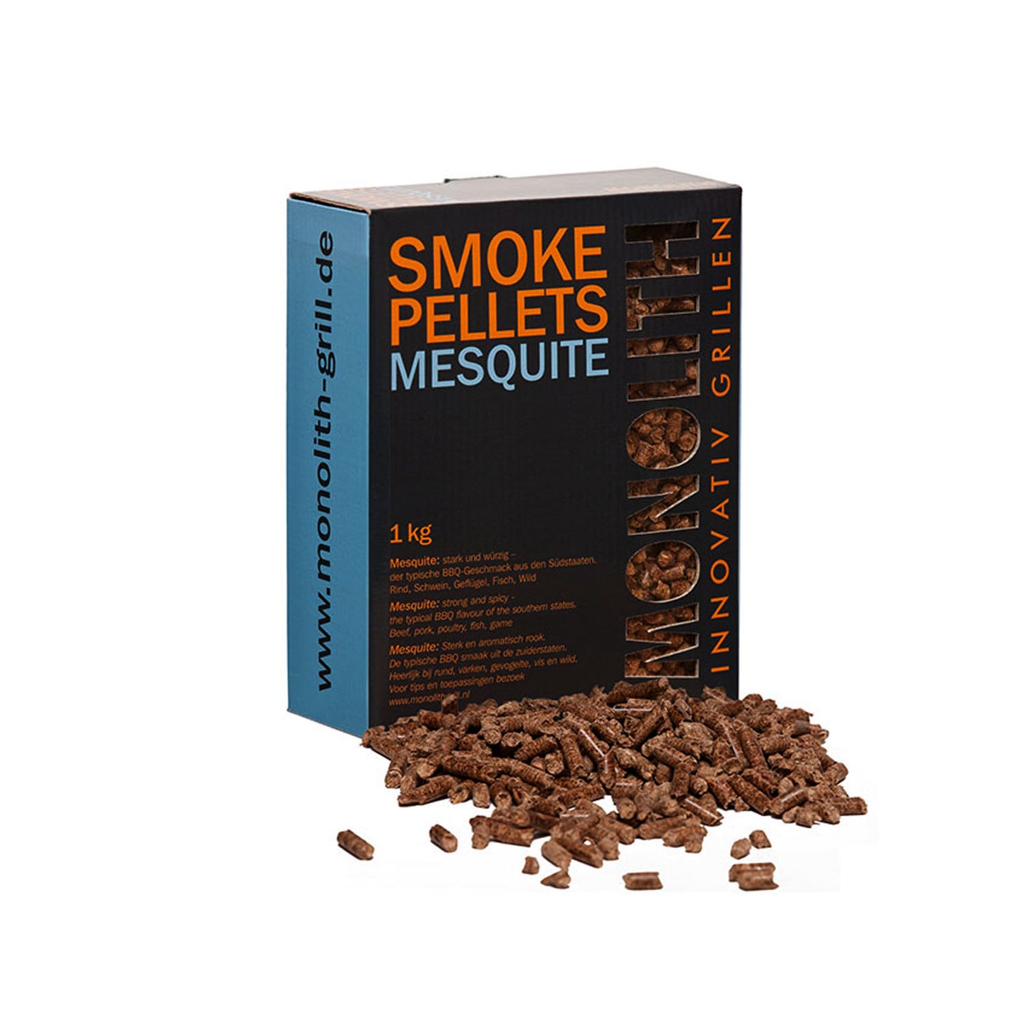 Pellets per affumicatura Mesquite 1kg - SMOKE PELLETS MESQUITE Monolith