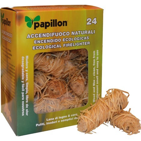 Accendifuoco Naturali Papillon - 24 pz